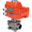 Кран шаровой BV3232P(3pc)-FP-W-ISO-H Ду100 Ру25 полнопроходной, под приварку, корпус - нержавеющая сталь SS316, уплотнение - PTFE, с 1/4-оборотным электроприводом QT-N-020EM-O1-380VAC-У1 380В HARK в Алматы