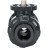 Кран шаровой BV4242E-FP-GRM-ISO Дн32 Ру10 полнопроходной, клеевой с разборным муфтовым соединением, корпус - UPVC (НПВХ), шар - UPVC (НПВХ), уплотнение - EPDM, с ISO-фланцем и голым штоком квадратным в Алматы
