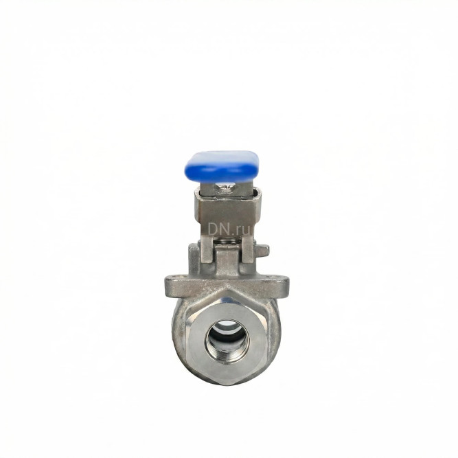 Кран шаровой BV3232P(2pc)-FP-T-H Ду8 Ру140 полнопроходной двухходовой, нержавеющая сталь 316, внутренняя резьба, уплотнение - PTFE, ручка-рычаг в Алматы