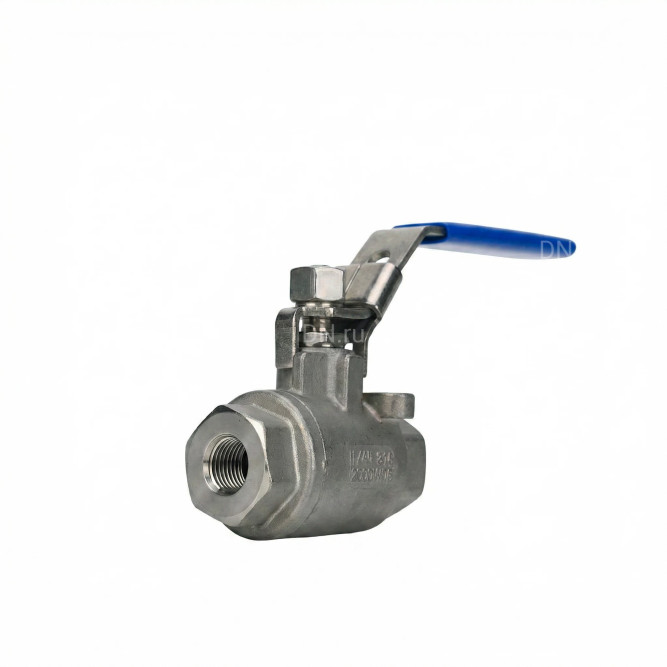 Кран шаровой BV3232P(2pc)-FP-T-H Ду8 Ру140 полнопроходной двухходовой, нержавеющая сталь 316, внутренняя резьба, уплотнение - PTFE, ручка-рычаг в Алматы