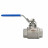 Кран шаровой BV3232P(2pc)-FP-T-H Ду8 Ру140 полнопроходной двухходовой, нержавеющая сталь 316, внутренняя резьба, уплотнение - PTFE, ручка-рычаг в Алматы