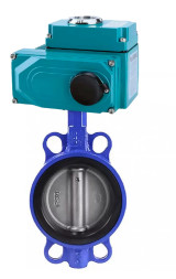 Затвор дисковый поворотный WBV1132N-2W-Fb-H Ду50 Ру16, корпус -чугун GG25, диск - нержавеющая сталь 316L, уплотнение - NBR, с 1/4-оборотным электроприводом QT-N-003EM-O1-24VDC-У1 24В HARK