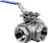 Кран шаровой BV3232P(4pc)-SP-3WT-T-ISO-H Ду65 Ру40, 3-ходовой T-тип стандартнопроходной, внутренняя резьба, уплотнение - PTFE, материал корпуса - нержавеющая сталь SS316 с ISO фланцем и рукояткой в Алматы