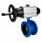 Затвор дисковый поворотный WBV1331E-2W-F-H Ду100 Ру16 фланцевый, корпус - чугун GGG40, диск - нержавеющая сталь 304, уплотнение - EPDM, с пневмоприводом PA-DA-105-1 в Алматы