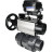 Кран шаровой BV4242E-FP-GRM-ISO Дн65 Ру10 полнопроходной, корпус - НПВХ, шар - НПВХ, уплотнение - EPDM, с пневмоприводом PA-DA-105-1 и пневмопозиционером YT-1000RSN с обратной связью в Алматы