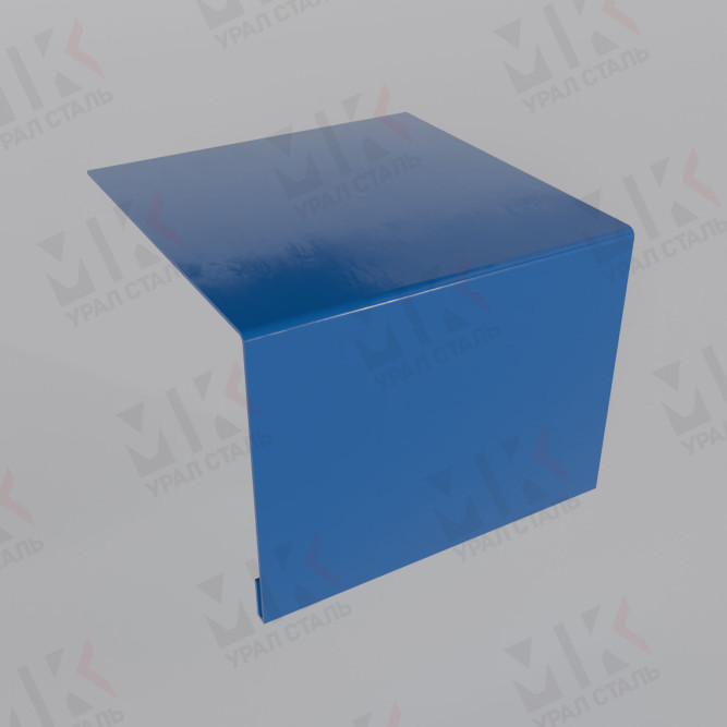 Планка откоса сложная 3D 245х75х3000 мм 0,45 мм Полиэстер RAL 5005 в Алматы