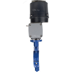 Затвор дисковый поворотный WBV3434Pf-2W-Fb-H Ду100 Ру16 корпус - углеродистая сталь WCB, диск - углеродистая сталь WCB, футерованный PTFE, уплотнение - PTFE, с электроприводом четвертьоборотным QTSA-N-007EM-O0-220VAC с пружинным возвратом