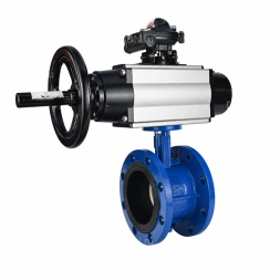 Затвор дисковый поворотный WBV1331E-2W-F-H Ду50 Ру16 фланцевый, корпус - чугун GGG40, диск - нержавеющая сталь 304, уплотнение - EPDM, с пневмоприводом PA-DA-105-1 и БКВ APL-210N