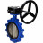 Затвор дисковый поворотный WBV1616E-2W-Fb-R Ду250 Ру16 LUG межфланцевый, корпус - чугун QT450, диск - чугун QT450, уплотнение - EPDM, с редуктором в Алматы