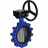 Затвор дисковый поворотный WBV1616E-2W-Fb-R Ду250 Ру16 LUG межфланцевый, корпус - чугун QT450, диск - чугун QT450, уплотнение - EPDM, с редуктором в Алматы