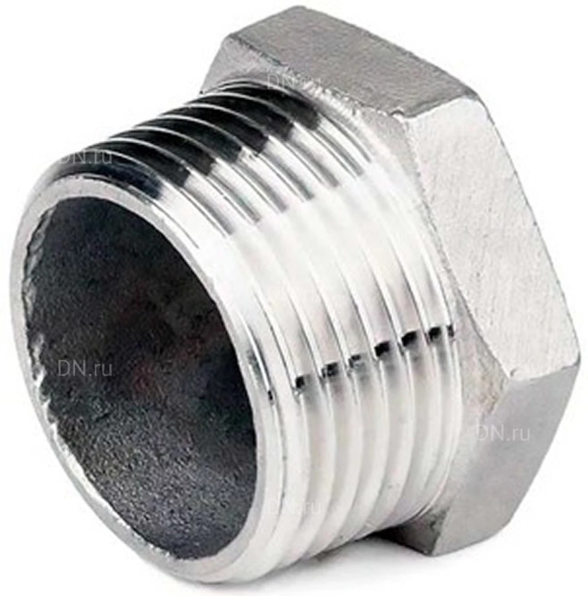 Заглушка З-304-НР 3/4″ Ду20 Ру20, корпус - нержавеющая сталь AISI 304, присоединение - наружная резьба, тип резьбы - BSPT в Алматы