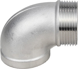Отвод (уголок) ВР-НР-316 1/4″ Ду8 Ру16 угол 90°, корпус - нержавеющая сталь 316, присоединение - внутренняя / наружная резьба