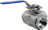 Кран шаровой BV3232P(4pc)-SP-3WT-T-ISO-H Ду100 Ру40, 3-ходовой T-тип стандартнопроходной, внутренняя резьба, уплотнение - PTFE, материал корпуса - нержавеющая сталь SS316 с ISO фланцем и рукояткой в Алматы
