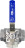 Кран шаровой BV3232P(4pc)-SP-3WT-T-ISO-H Ду100 Ру40, 3-ходовой T-тип стандартнопроходной, внутренняя резьба, уплотнение - PTFE, материал корпуса - нержавеющая сталь SS316 с ISO фланцем и рукояткой в Алматы