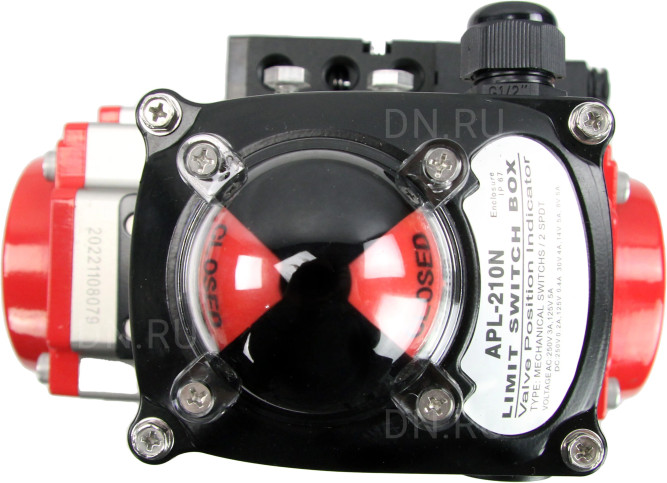 Кран шаровой BV3232P(4pc)-SP-3WL-T-ISO-H Ду65 Ру40 стандартнопроходной трехходовой L-тип, нерж. сталь SS316, внутренняя резьба, уплотнение - PTFE, пн.приводом PA-SA-105, пн.распределителем 4M310-08 AC220V и БКВ APL-210N в Алматы