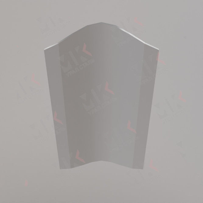 Штакетник металлический ELLIPSE 126 мм 0,5 мм DarkGrey Темно-серый в Алматы