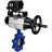Затвор дисковый поворотный WBV1631E-2W-Fb-H Ду125 Ру16 LUG корпус - чугун QT450, диск - нержавеющая сталь 304, уплотнение - EPDM, с пневмоприводом PA-DA-105-1 и позиционером YT-1000RSN без обратной связи в Алматы