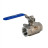 Кран шаровой BV3232P(2pc)-FP-T-H Ду20 Ру140 полнопроходной двухходовой, нержавеющая сталь 316, внутренняя резьба, уплотнение - PTFE, ручка-рычаг в Алматы