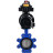 Затвор дисковый поворотный WBV1631N-2W-Fb-H Ду125 Ру16 LUG корпус - чугун QT450, диск - нержавеющая сталь 304, уплотнение - NBR, с пневмоприводом PA-DA-105-1, пневмораспределителем 4M310-08 DC24V, БКВ APL-410N EX и БПВ AFC2000 в Алматы