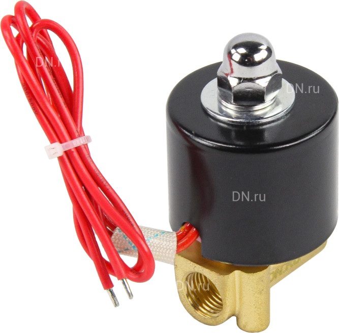 Клапан электромагнитный VS100-ET-NC-24VDC 1/4″ Ду8 Ру10, соленоидный двухходовой, корпус - латунь, уплотнение - EPDM, резьбовой, нормально-закрытый, прямого действия, катушка - 24В в Алматы