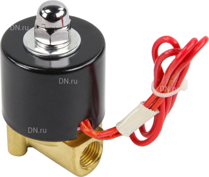 Клапан электромагнитный VS100-ET-NC-24VDC 1/4″ Ду8 Ру10, соленоидный двухходовой, корпус - латунь, уплотнение - EPDM, резьбовой, нормально-закрытый, прямого действия, катушка - 24В в Алматы