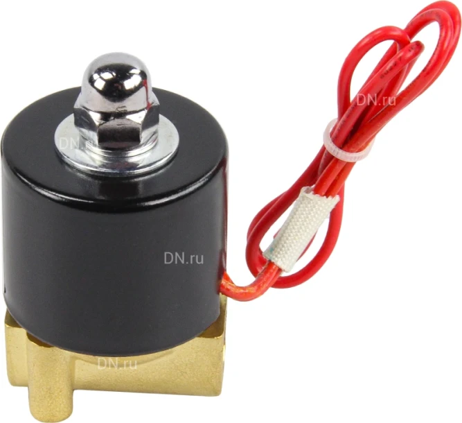 Клапан электромагнитный VS100-ET-NC-24VDC 1/4″ Ду8 Ру10, соленоидный двухходовой, корпус - латунь, уплотнение - EPDM, резьбовой, нормально-закрытый, прямого действия, катушка - 24В в Алматы