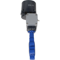 Затвор дисковый поворотный WBV1631E-2W-Fb-H Ду80 Ру16 LUG межфланцевый, корпус - чугун QT450, диск - нержавеющая сталь AISI 304, уплотнение - EPDM, с электроприводом четвертьоборотным QTSA-N-005EM-O0-220VAC с пружинным возвратом