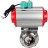 Затвор дисковый поворотный кламповый WBV3131S-2W-C-H Ду15 Ру10 корпус - пищевая нержавеющая сталь 304, уплотнение - Silicon, с пневмоприводом PA-DA-052, пневмораспределителем 4M310-08 AC220V и магнитным переключателем ALS200D в Алматы