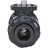 Кран шаровой BV4242E-FP-GRM-ISO Дн80 Ру10 полнопроходной, клеевой с разборным муфтовым соединением, корпус - UPVC (НПВХ), шар - UPVC (НПВХ), уплотнение - EPDM, с ISO-фланцем и голым штоком квадратным в Алматы