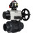 Кран шаровой BV4242E-FP-GRM-ISO Дн65 Ру10 полнопроходной, корпус - НПВХ, шар - НПВХ, уплотнение - EPDM, с пневмоприводом PA-DA-105-1, пневмораспределителем 4M310-08 DC24V и БКВ APL-510N EX в Алматы
