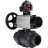 Кран шаровой BV4242E-FP-GRM-ISO Дн65 Ру10 полнопроходной, корпус - НПВХ, шар - НПВХ, уплотнение - EPDM, с пневмоприводом PA-DA-105-1, пневмораспределителем 4M310-08 DC24V и БКВ APL-510N EX в Алматы