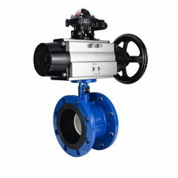 Затвор дисковый поворотный WBV1331E-2W-F-H Ду80 Ру16 фланцевый, корпус - чугун GGG40, диск - нержавеющая сталь 304, уплотнение - EPDM, с пневмоприводом PA-DA-105-1 и БКВ APL-210N