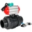 Кран шаровой BV4242E-FP-GRM-ISO Дн80 Ру10 полнопроходной, корпус - НПВХ, шар - НПВХ, уплотнение - EPDM, с пневмоприводом PA-DA-065, пневмораспределителем 4V320-10 AC220V и магнитным переключателем ALS200D в Алматы