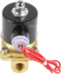 Клапан электромагнитный VS100-ET-NC-24VDC 3/8″ Ду10 Ру10, соленоидный двухходовой, корпус - латунь, уплотнение - EPDM, резьбовой, нормально-закрытый, прямого действия, катушка - 24В