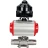 Кран шаровой BV3232P(3pc)-FP-W-ISO-H LONG Ду32 Ру40 полнопроходной, корпус - нержавеющая сталь 316, уплотнение - PTFE, под приварку, с пневмоприводом PA-SA-083, пневмораспределителем 4M310-08 AC220V и БКВ APL-510N EX в Алматы