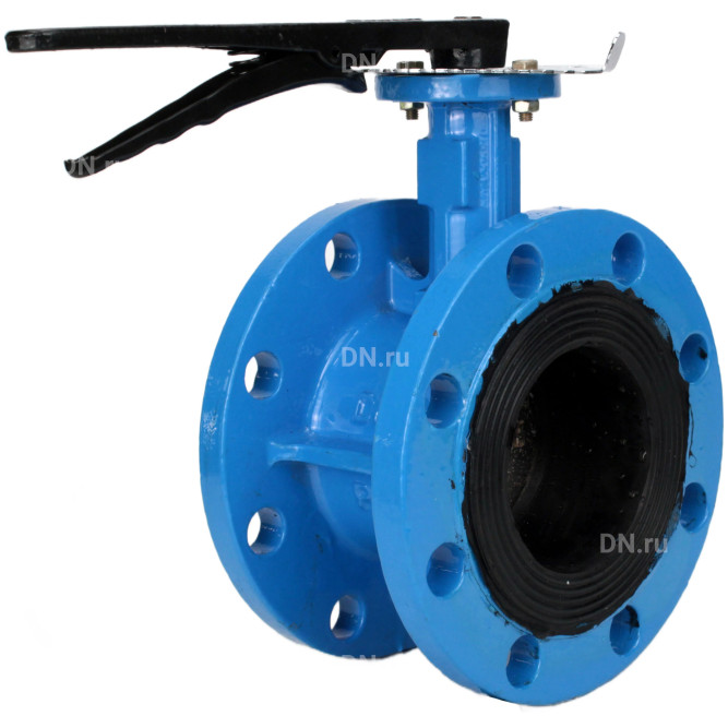 Затвор дисковый поворотный WBV1331E-2W-F-H Ду65 Ру16 фланцевый, корпус - чугун GGG40, диск - нержавеющая сталь 304, уплотнение - EPDM, с рукояткой, с ISO-фланцем F05, квадрат штока 9х9 в Алматы