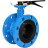 Затвор дисковый поворотный WBV1331E-2W-F-H Ду65 Ру16 фланцевый, корпус - чугун GGG40, диск - нержавеющая сталь 304, уплотнение - EPDM, с рукояткой, с ISO-фланцем F05, квадрат штока 9х9 в Алматы