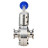 Затвор дисковый поворотный кламповый WBV3131E-2W-C-H Ду32 Ру10 корпус - пищевая нержавеющая сталь 304, уплотнение – EPDM, присоединение - кламп (clamp), с рукояткой в Алматы