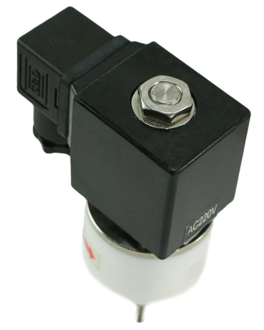 Клапан электромагнитный VS841-VT-NC-24VDC 1 1/4″ Ду32 Ру6 соленоидный двухходовой, корпус - PTFE, уплотнение - VITON, резьбовой, прямого действия, нормально закрытый, катушка - 24В в Алматы