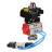 Кран шаровой BV3232P(4pc)-SP-3WL-T-ISO-H Ду32 Ру63, стандартнопроходной, четырехсоставной, корпус - нержавеющая сталь 316, уплотнение - PTFE, внутренняя резьба, с пневмоприводом PA-DA-052, пневмораспределителем 4V320-10 AC220V, БКВ APL-410N Ex в Алматы