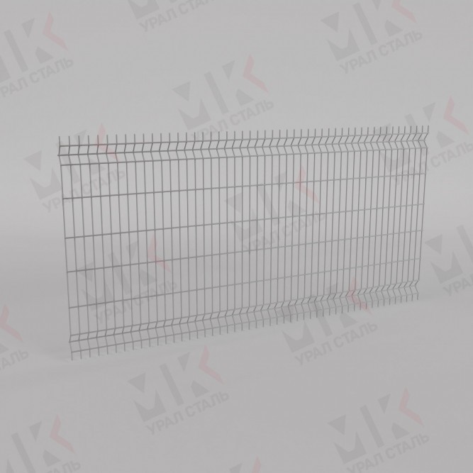 3Д забор белый (RAL 9003) 2500х2500х6 Medium в Алматы