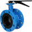 Затвор дисковый поворотный WBV1331E-2W-F-H Ду80 Ру16 фланцевый, корпус - чугун GGG40, диск - нержавеющая сталь 304, уплотнение - EPDM, с рукояткой, с ISO-фланцем F05, квадрат штока 9х9 в Алматы