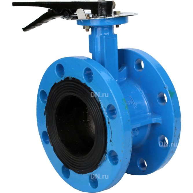 Затвор дисковый поворотный WBV1331E-2W-F-H Ду80 Ру16 фланцевый, корпус - чугун GGG40, диск - нержавеющая сталь 304, уплотнение - EPDM, с рукояткой, с ISO-фланцем F05, квадрат штока 9х9 в Алматы