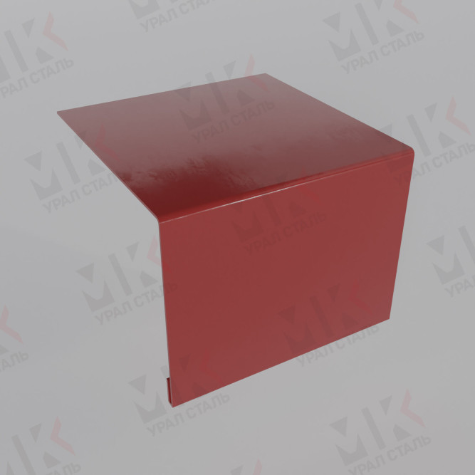 Планка откоса сложная 3D 245х75х2000 мм 0,45 мм RAL 3011 в Алматы