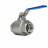Кран шаровой BV3232P(2pc)-FP-T-H Ду40 Ру140 полнопроходной двухходовой, нержавеющая сталь 316, внутренняя резьба, уплотнение - PTFE, ручка-рычаг в Алматы