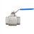 Кран шаровой BV3232P(2pc)-FP-T-H Ду40 Ру140 полнопроходной двухходовой, нержавеющая сталь 316, внутренняя резьба, уплотнение - PTFE, ручка-рычаг в Алматы