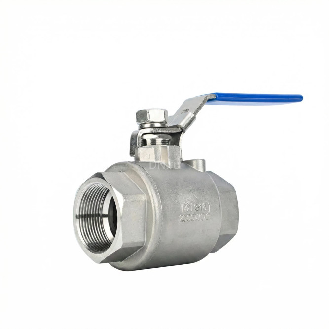 Кран шаровой BV3232P(2pc)-FP-T-H Ду40 Ру140 полнопроходной двухходовой, нержавеющая сталь 316, внутренняя резьба, уплотнение - PTFE, ручка-рычаг в Алматы
