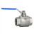 Кран шаровой BV3232P(2pc)-FP-T-H Ду40 Ру140 полнопроходной двухходовой, нержавеющая сталь 316, внутренняя резьба, уплотнение - PTFE, ручка-рычаг в Алматы