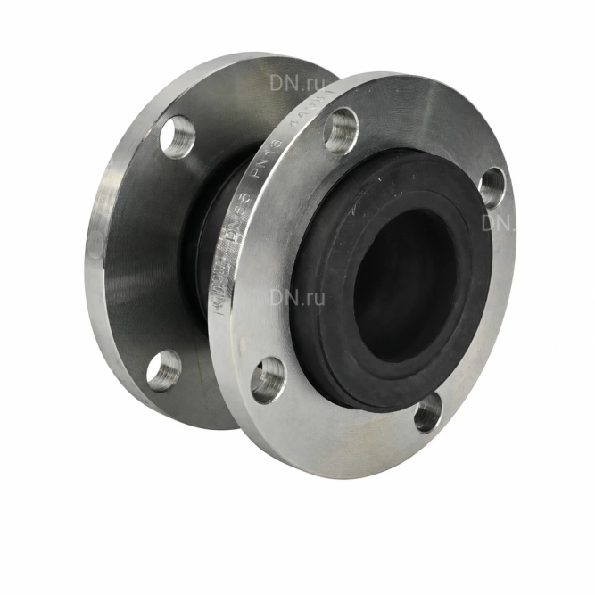 Компенсатор резиновый CR-E25-F Ду65 Ру10/16 KRN, резиновая вставка (корпус) - EPDM, тип присоединения - фланцевый, материал фланцев - сталь углеродистая оцинкованная в Алматы