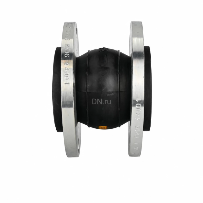 Компенсатор резиновый CR-E25-F Ду65 Ру10/16 KRN, резиновая вставка (корпус) - EPDM, тип присоединения - фланцевый, материал фланцев - сталь углеродистая оцинкованная в Алматы